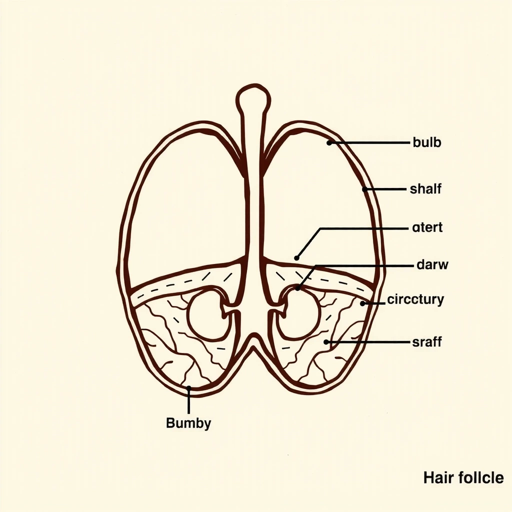 Anatomie du follicule pileux