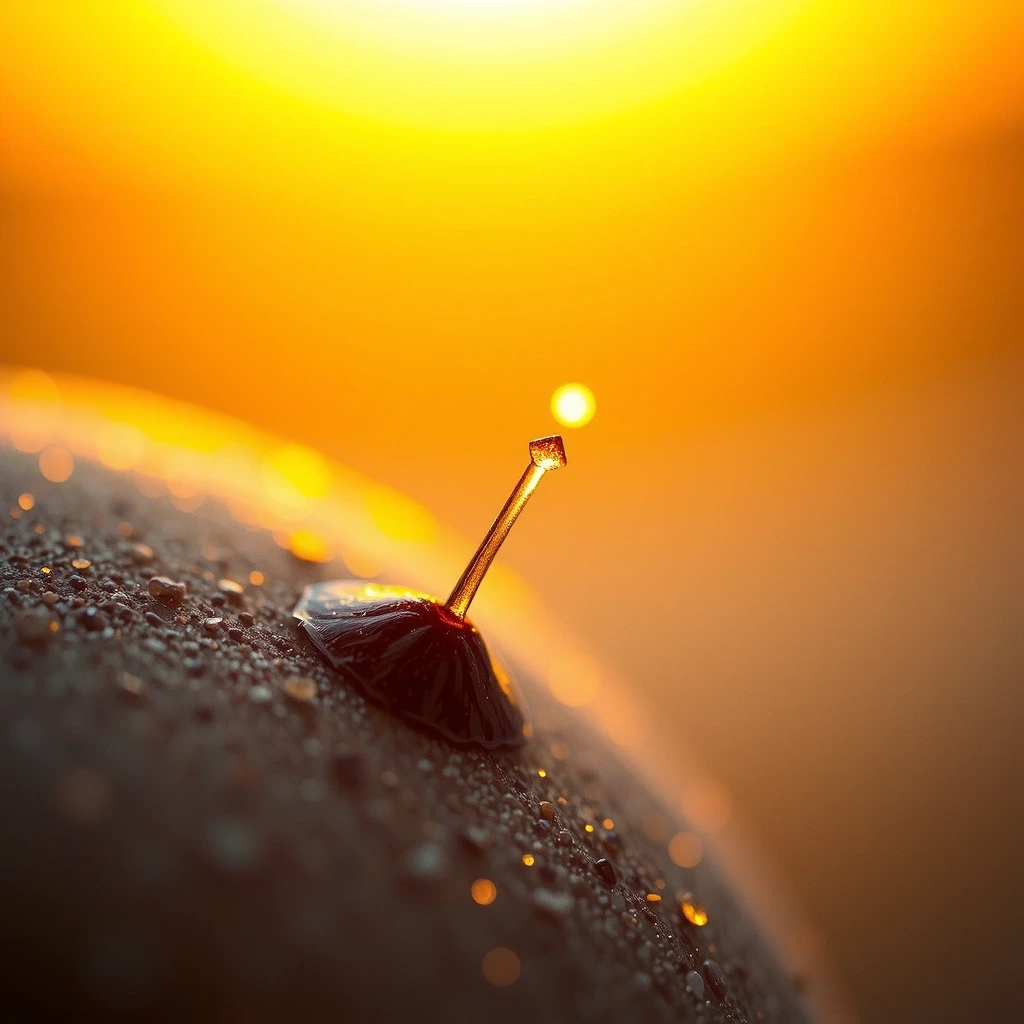Microscope view of healthy hair regeneration